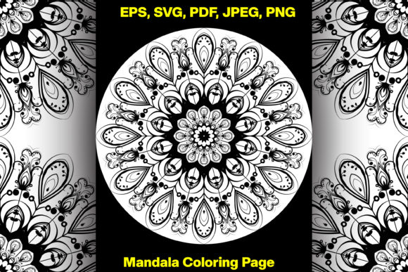 5Flower Mandala Graphics for Branding