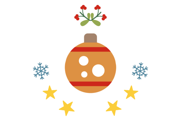 Christmas Decorative Ball Badge for Crafts