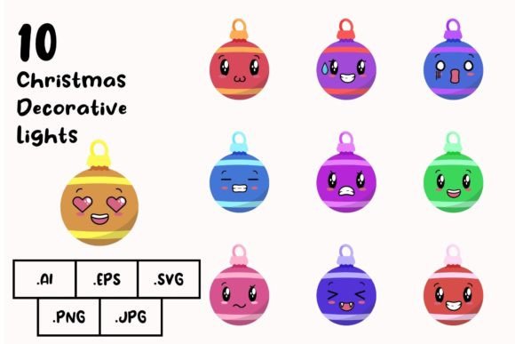 Christmas Decorative Lights Graphics & Icons Review
