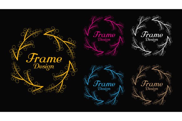 Decorative Botanical Frames for Logos 05 Graphics Review