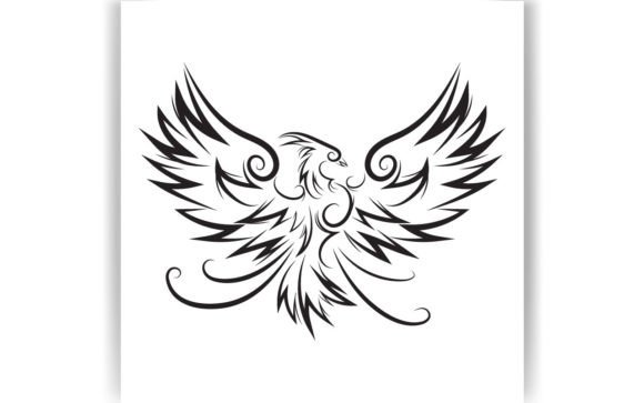 Decorative Eagle Tattoo Coloring Page Graphics Review