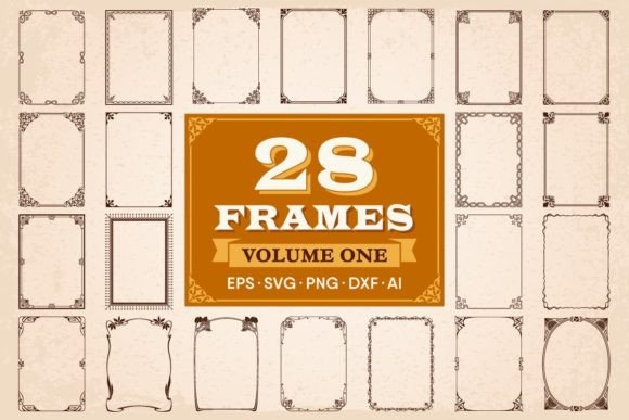 Decorative Frames and Borders Set 1: Graphics & Backgrounds Review