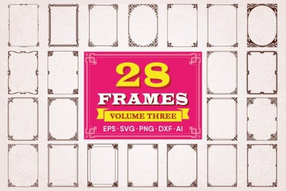 Decorative Frames and Borders Set 3: Graphics Review