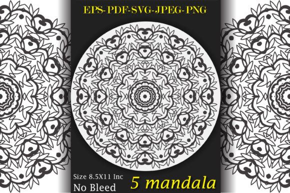 Decorative Mandala Coloring Pages Adult Graphics Review
