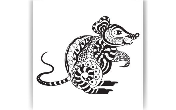 Decorative Rat Coloring Page: A Designer Review
