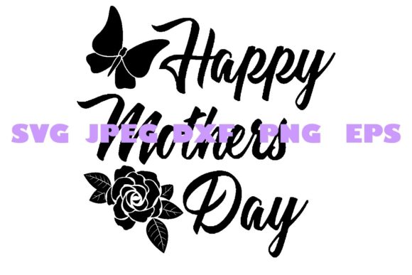 Elegant Decorative Mothers Day DXF 11 Graphics & Crafts