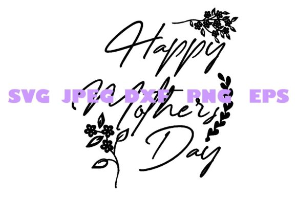 Elegant Decorative Mothers Day DXF 12 Graphics & Crafts