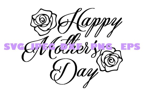 Elegant Decorative Mothers Day DXF 3 Graphics & Crafts