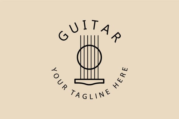 Guitar Line Art Logo: Graphics & Logos Review