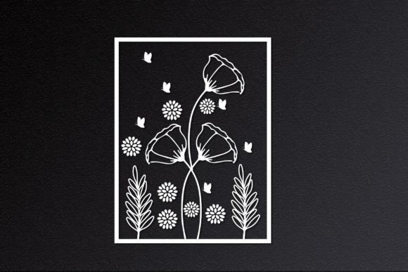 Laser Cut Wildflower Svg for Crafts and Graphics