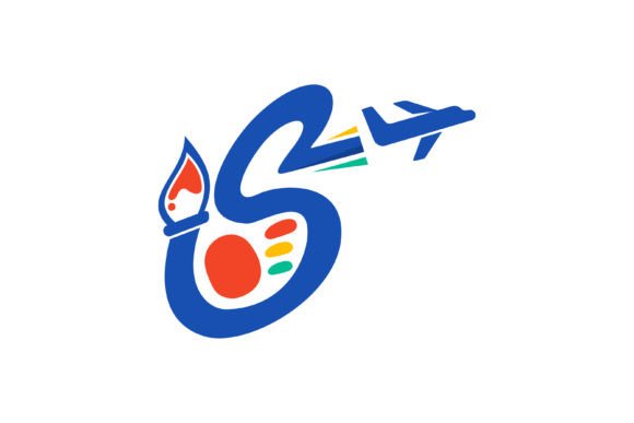 Letter S Paint Plane Logo: Graphics and Logos Review