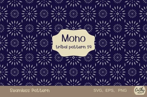 Mono Tribal Pattern19: Graphics & Patterns Review