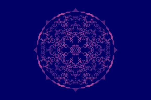Purple Mandala Design Decorative Graphics Freebies